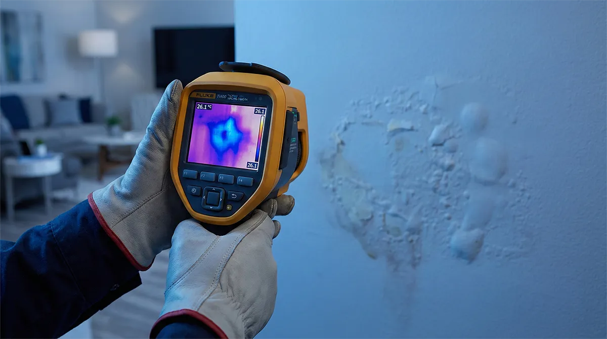 אבחון קיר עם רטיבות - הדטקטיב איתור נזילות