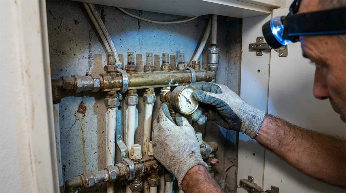 בדיקת שעון לחץ - הדטקטיב איתור נזילות